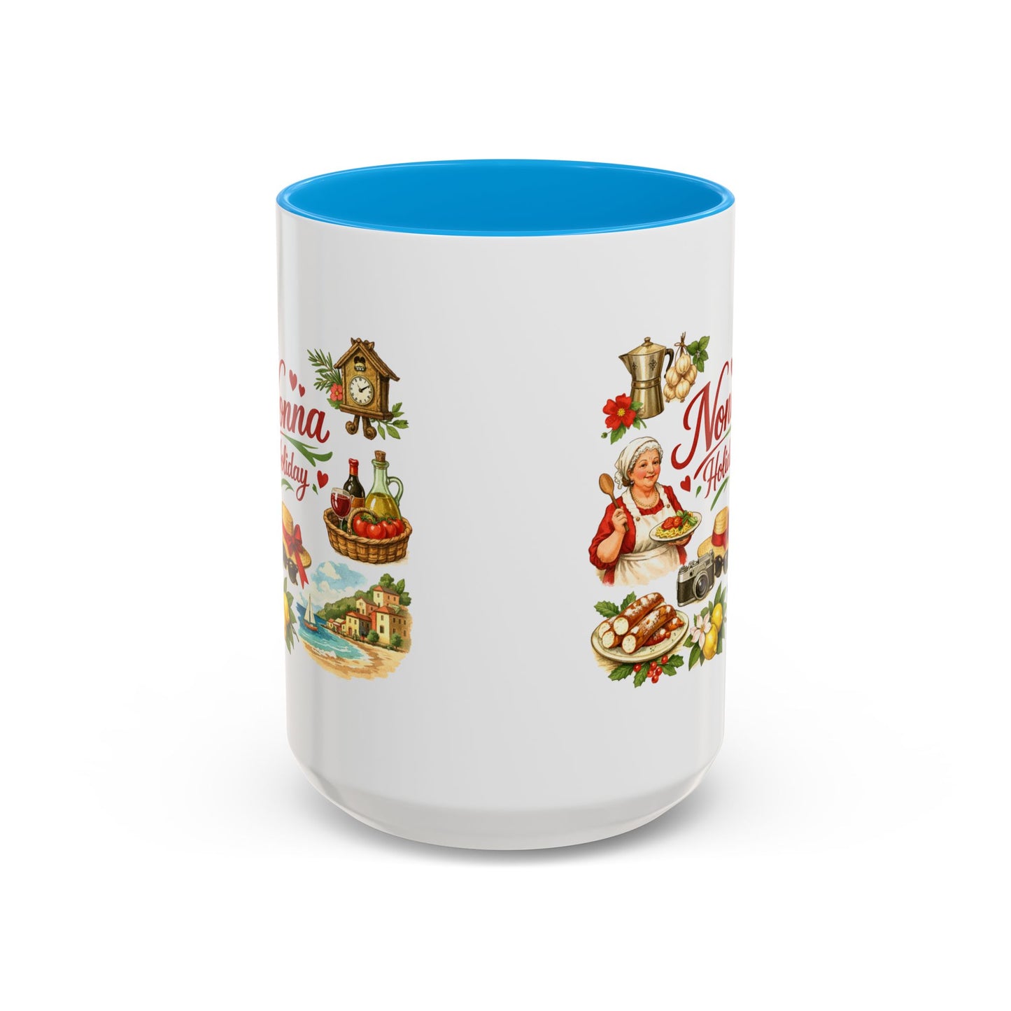 Nonna Holiday mug | Italian grandma kitchen design, vintage food icons