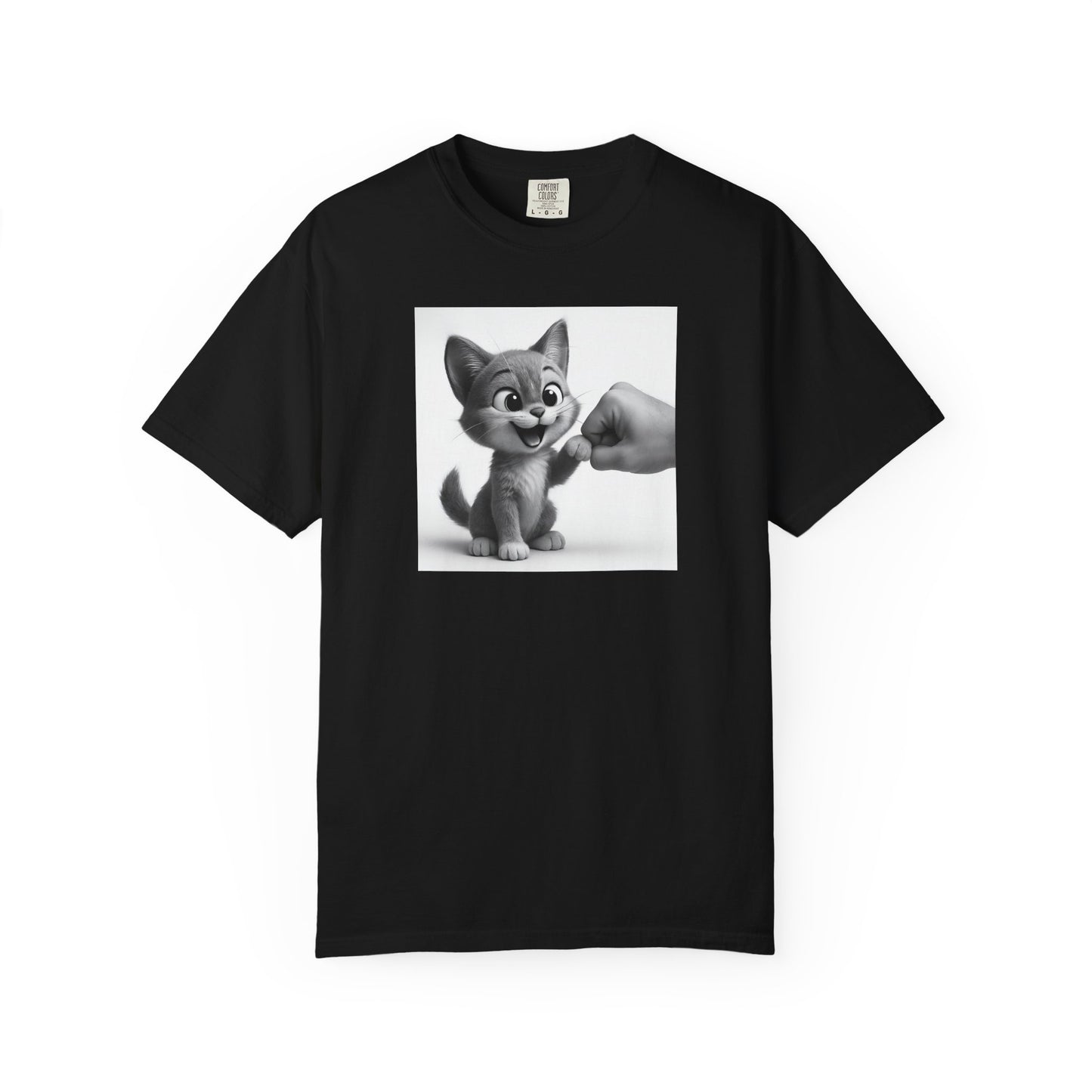 Kitten Fist Bump T-shirt | Cute Kitty Paw Bump Design