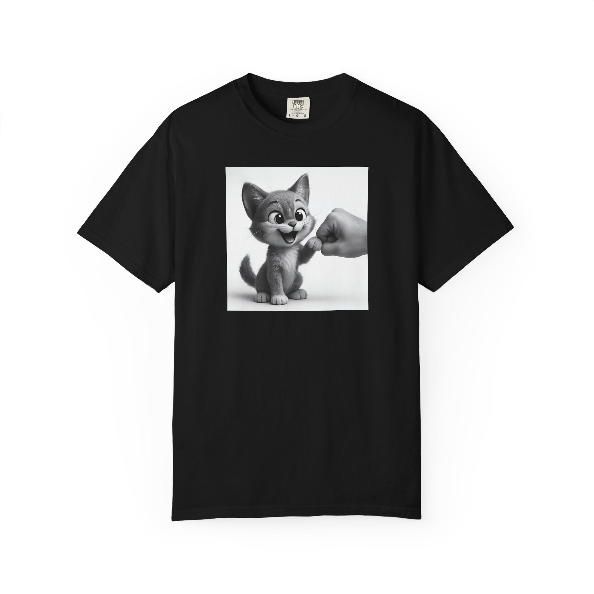 Kitten Fist Bump T-shirt | Cute Kitty Paw Bump Design