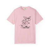 Skateboarding Moose T-shirt | Skateboard Cartoon Graphic Tee