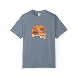 Good Vibes Only T-shirt | Retro Sunset Palm Peace Sign