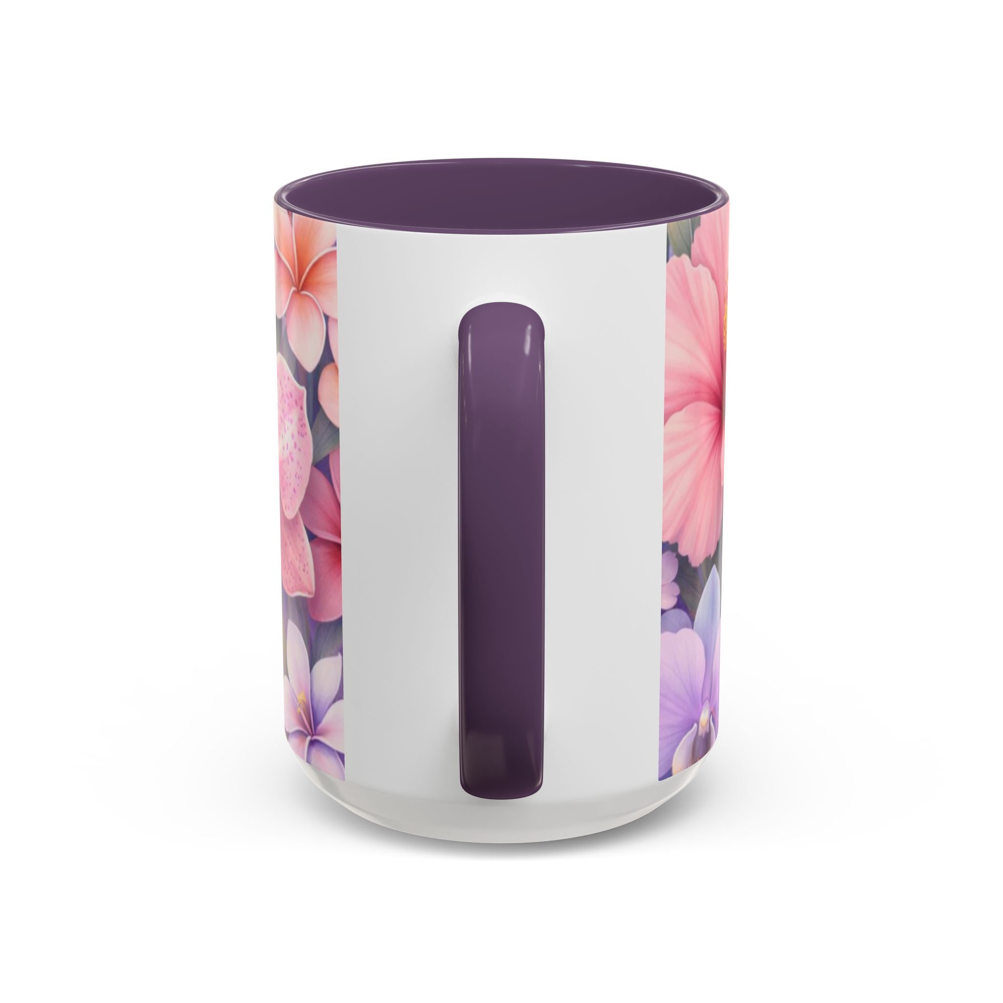 Tropical Orchid Floral Mug | Accent Coffee Mug 11oz 15oz
