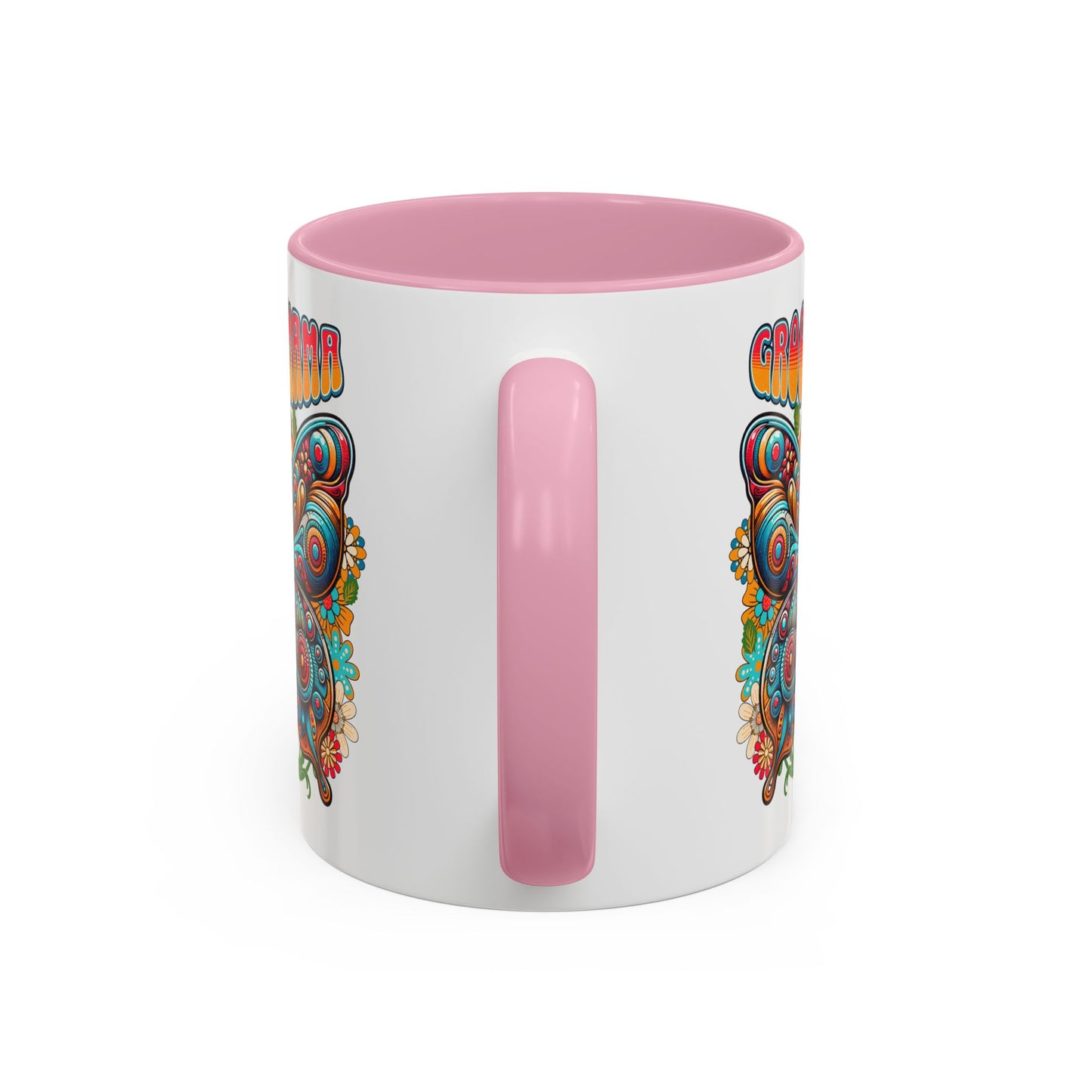 Groovy Mama Butterfly Mug | Retro Psychedelic Floral Design