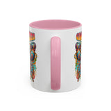 Groovy Mama Butterfly Mug | Retro Psychedelic Floral Design