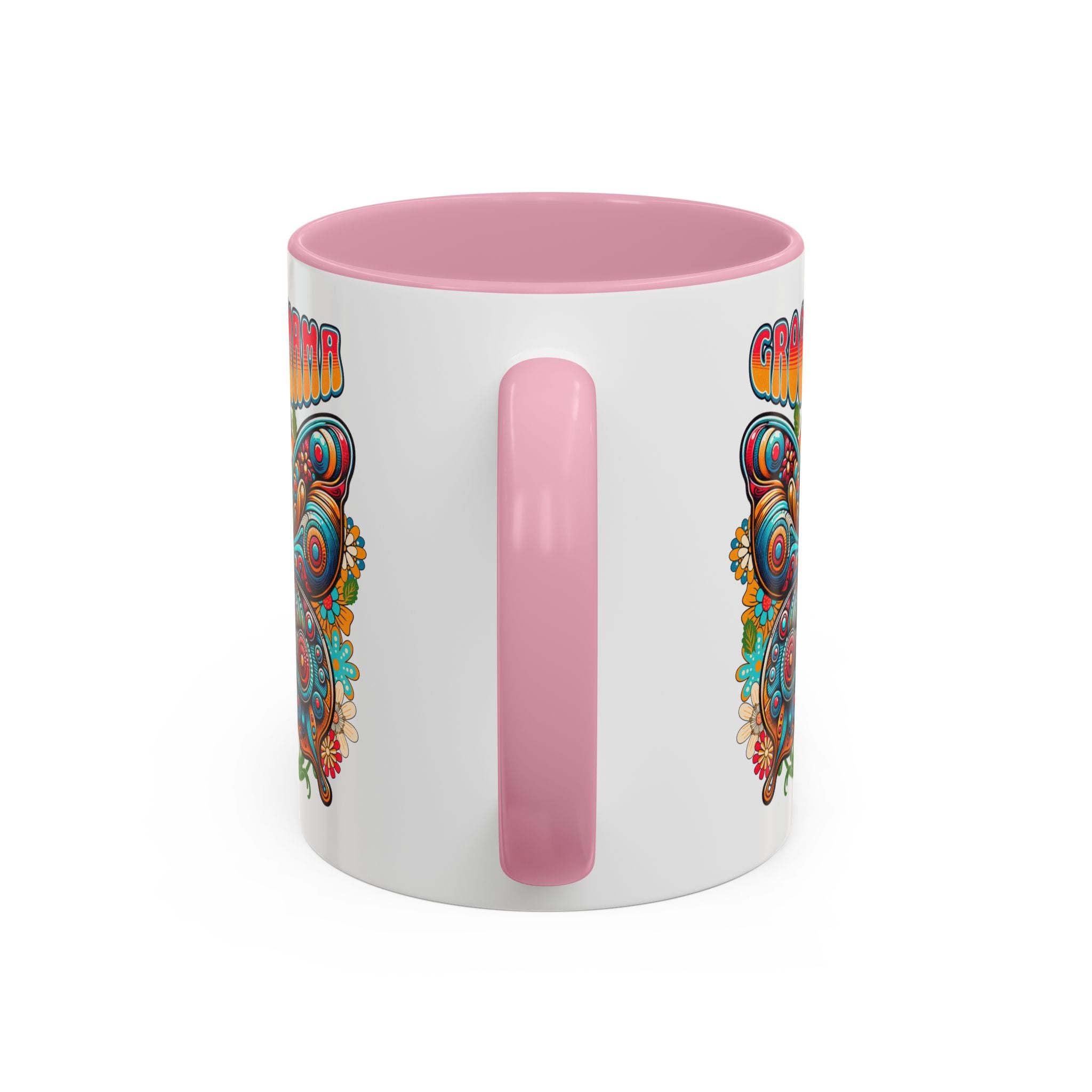 Groovy Mama Butterfly Mug | Retro Psychedelic Floral Design