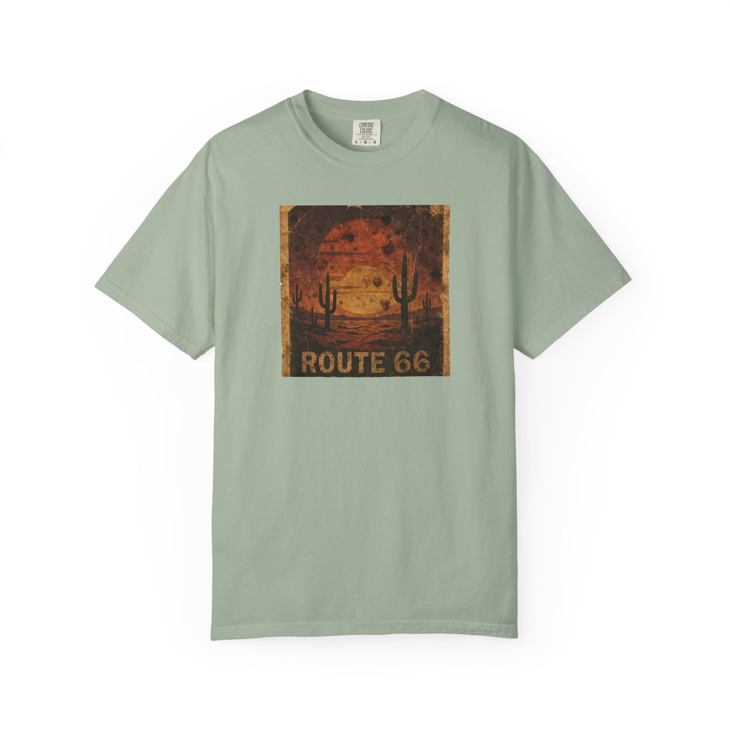 Route 66 Desert Sunset T-shirt | Vintage Road Trip Tee