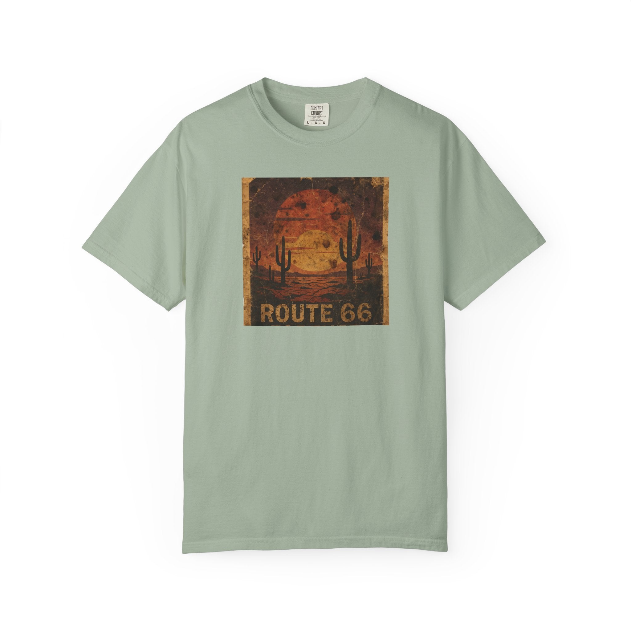 Route 66 Desert Sunset T-shirt | Vintage Road Trip Tee