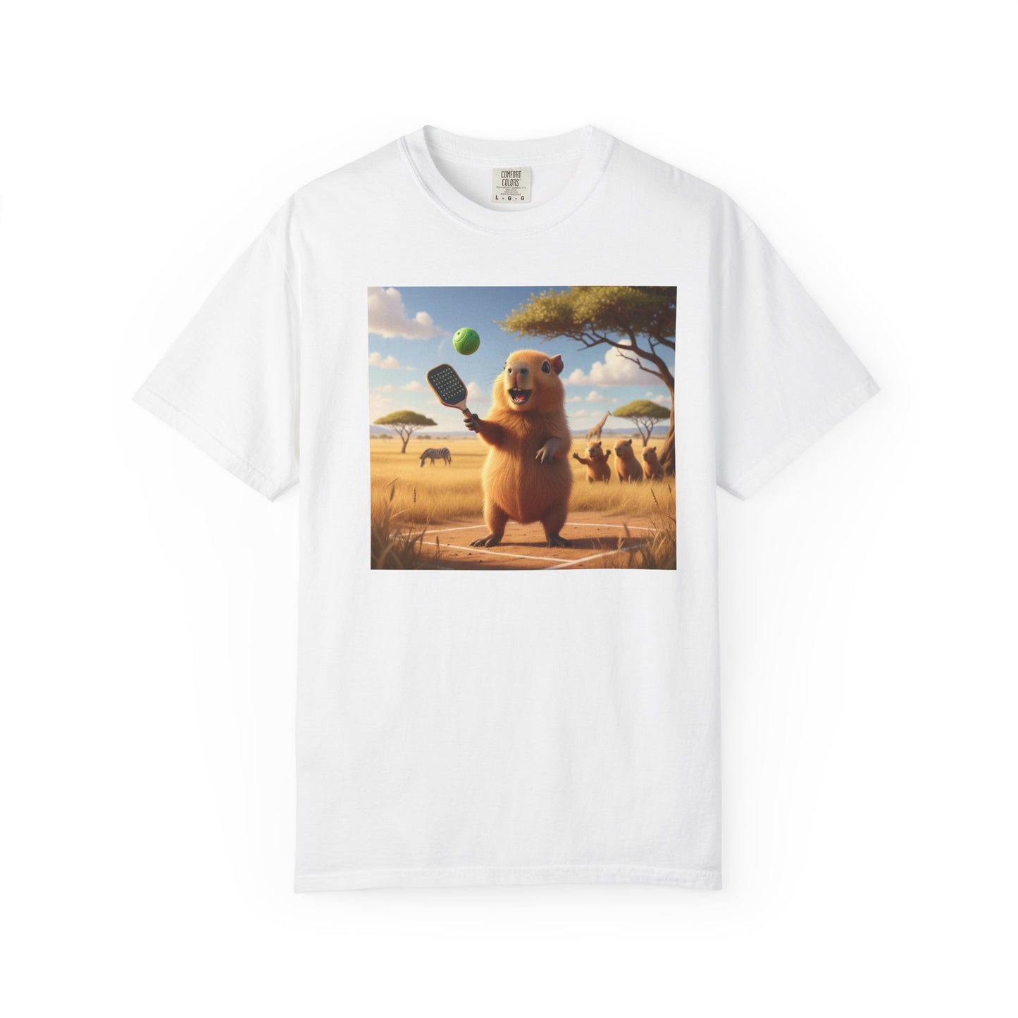 Capybara Pickleball T-shirt | Cute Animal Sports Meme