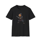 Stealthy Capybara Warrior T-Shirt | Zen Assassin Tactical Capy