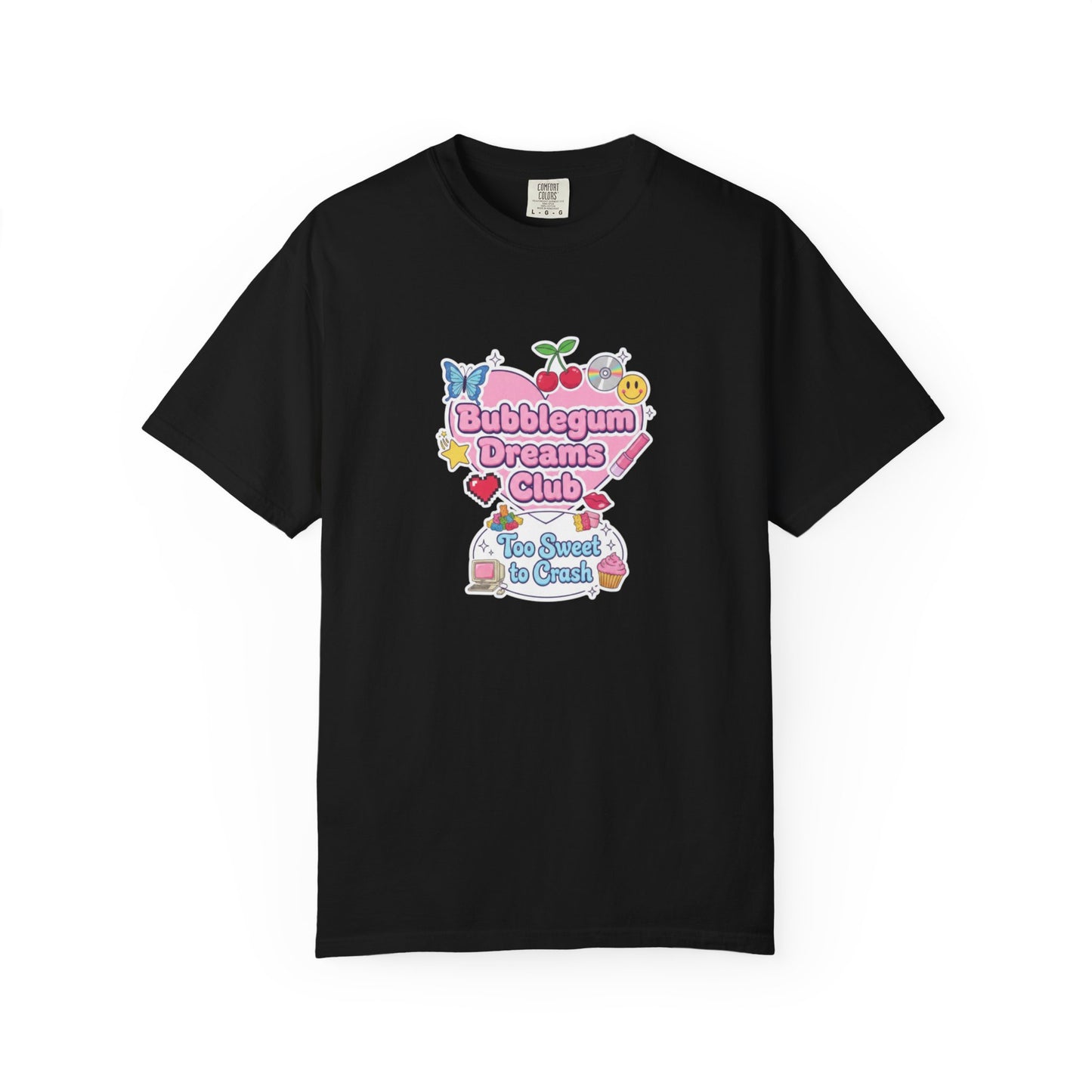 Bubblegum Dreams Club T-shirt | Pastel Hearts, Cute Kawaii Graphic
