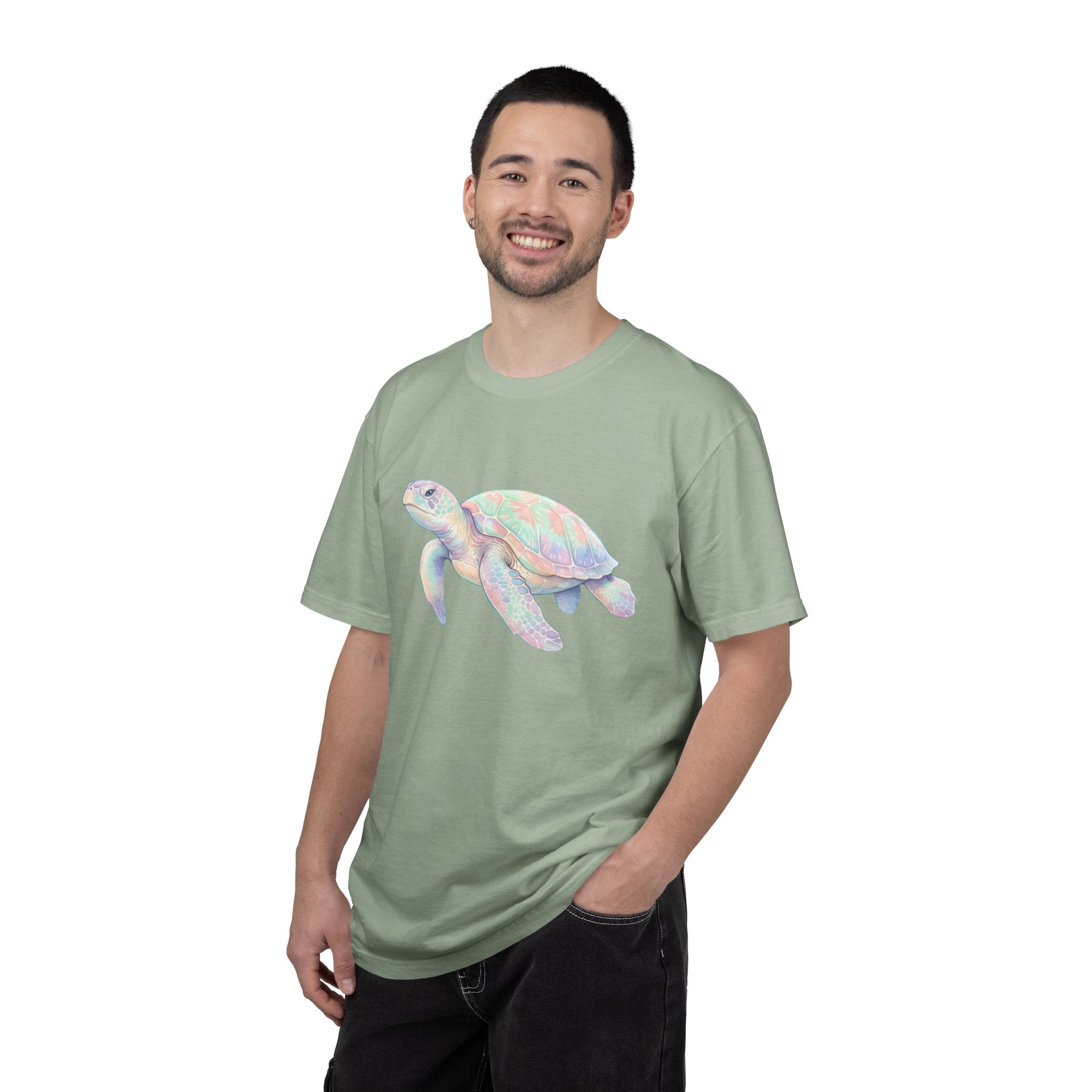 Pastel Sea Turtle T-shirt | Watercolor Marine Life Tee