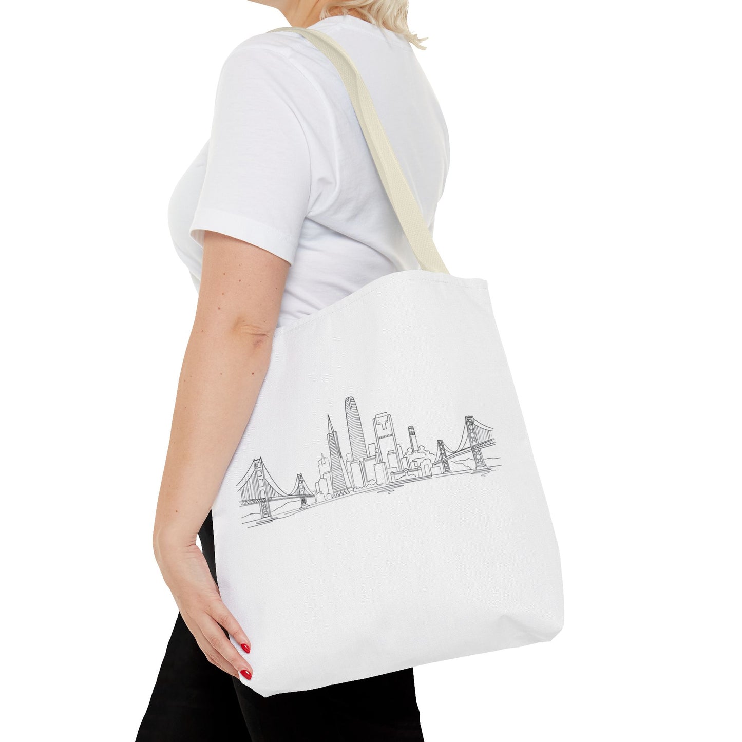 San Francisco Skyline Tote Bag | Minimal City Line Art