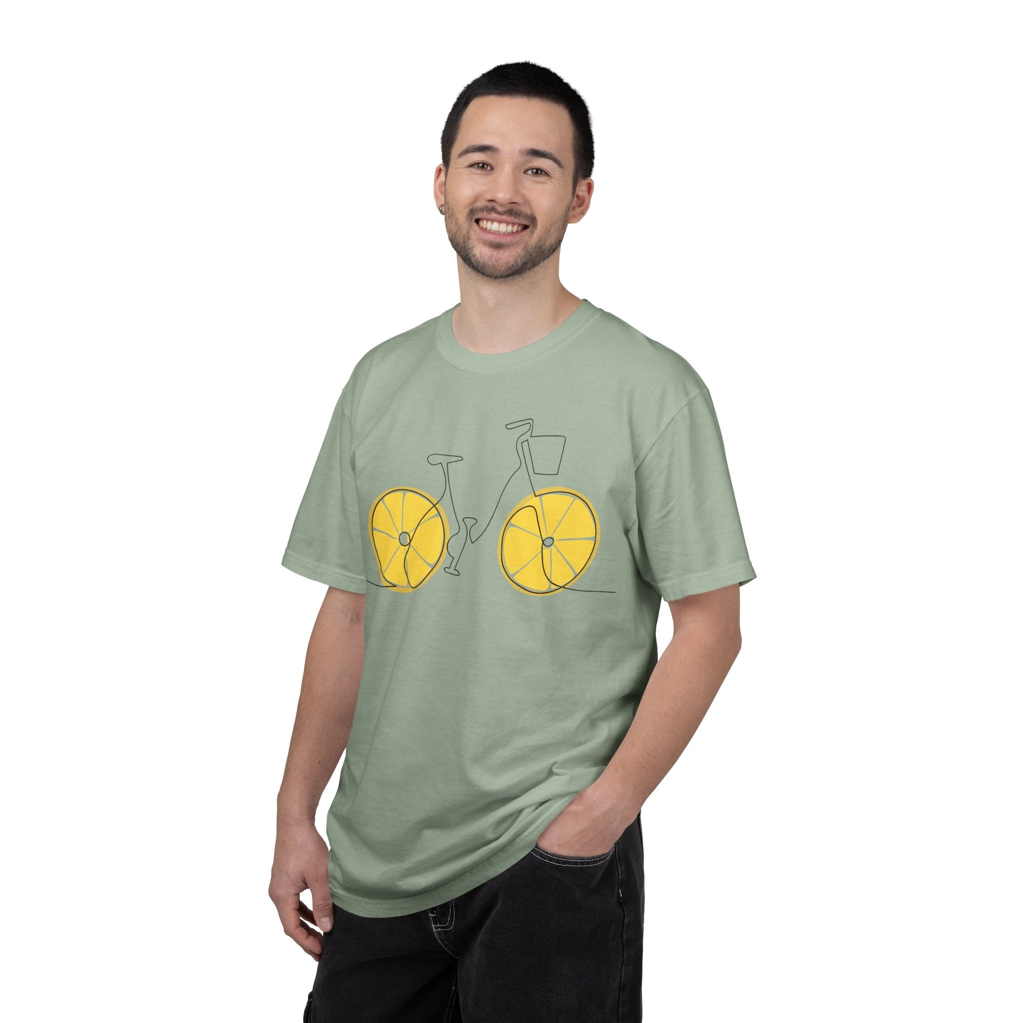 Lemon Wheel Bicycle T-shirt | Citrus Bike Graphic Tee