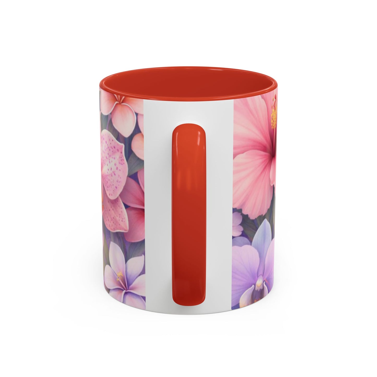Tropical Orchid Floral Mug | Accent Coffee Mug 11oz 15oz