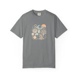 Coastal Seashells and Coral T-Shirt | Beach Wave Sunset Art