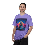 Retro Vaporwave Capybara with Sunglasses T-shirt | Neon Sunset Palm Trees