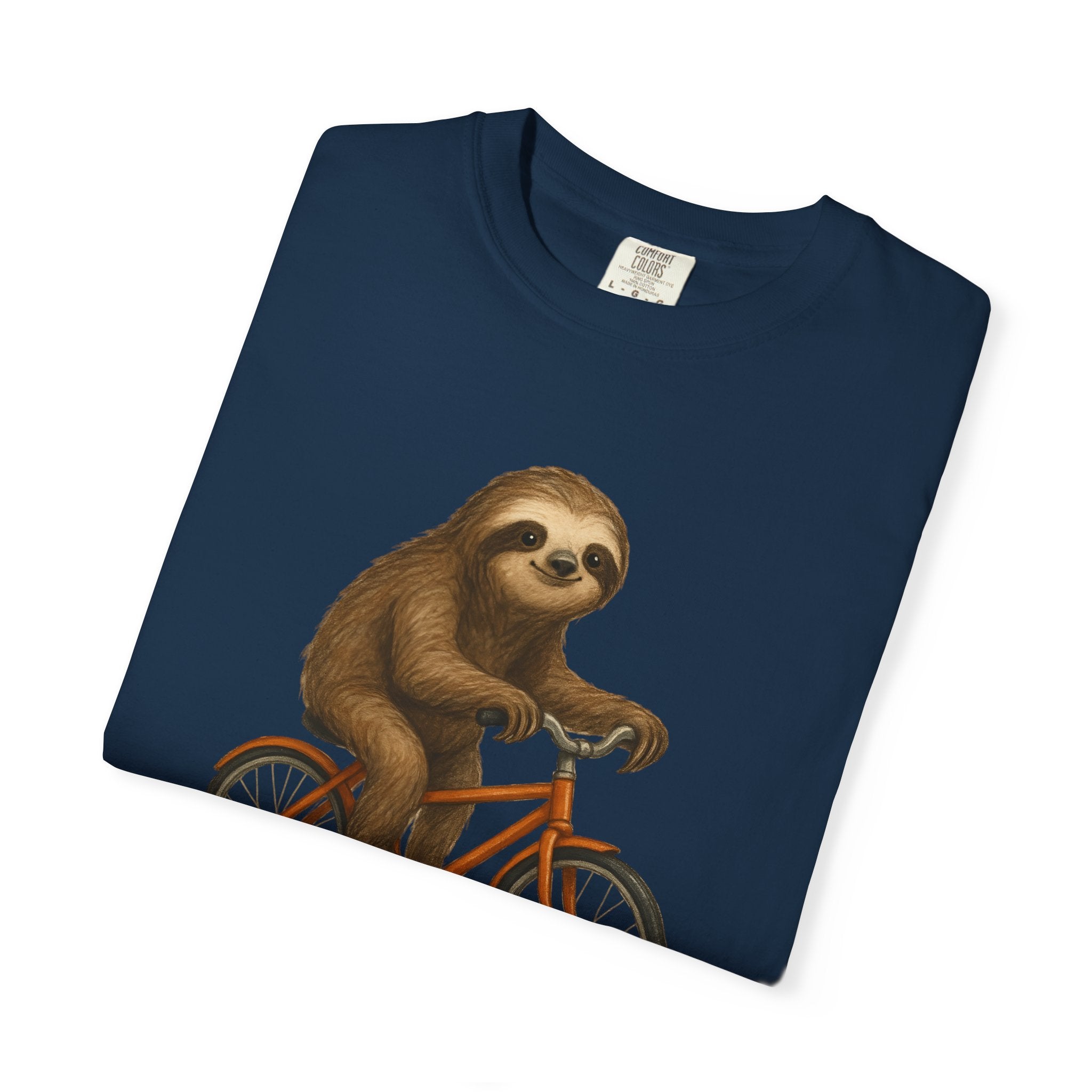 Sloth Bicycle Shirt – Funny Riding Bike Illustration Tees for Cycling Lover