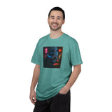 Neon Cyber Cat Sushi Shibuya T-shirt | Dark Alley Japanese Streetwear