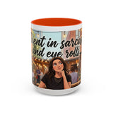 Sarcastic Girl Illustration Mug | 11oz or 15oz Colorful Ceramic