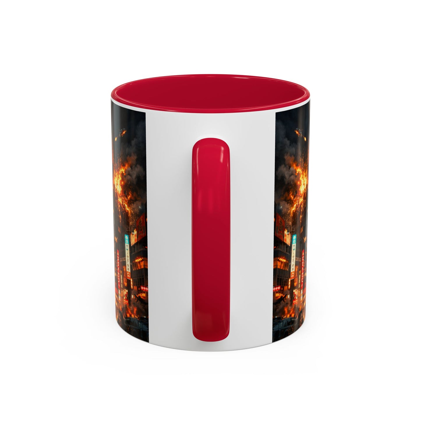 Catzilla Tokyo Cityscape Mug | Color Interior 11oz 15oz