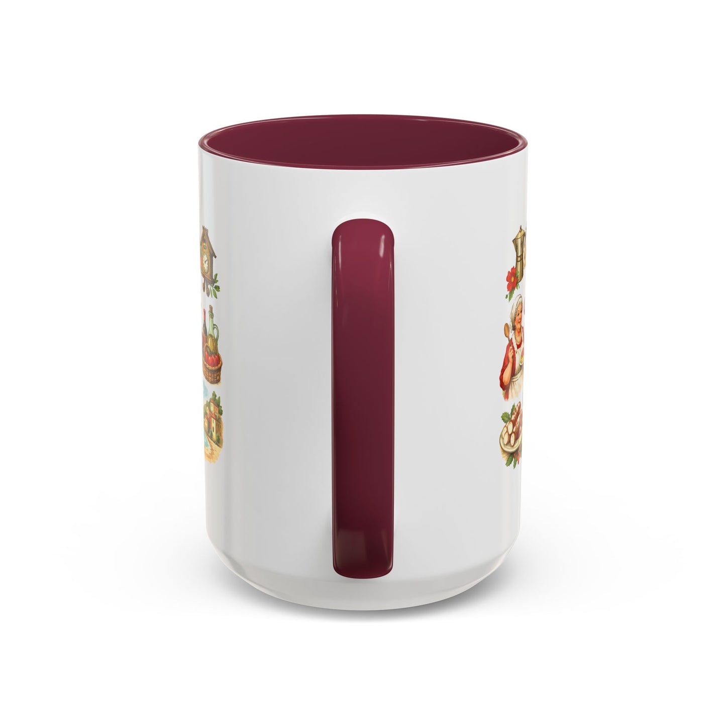 Nonna Holiday mug | Italian grandma kitchen design, vintage food icons