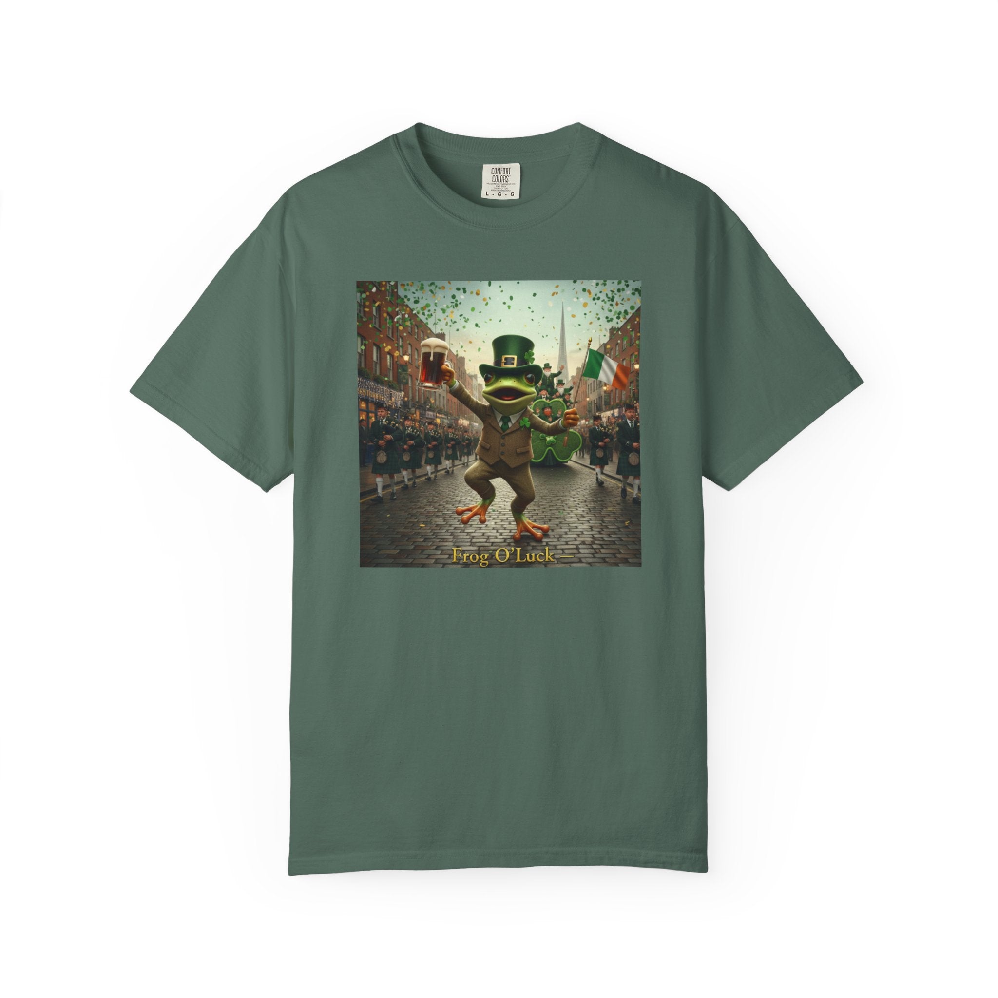 Irish Frog Unisex Garment-Dyed T-shirt