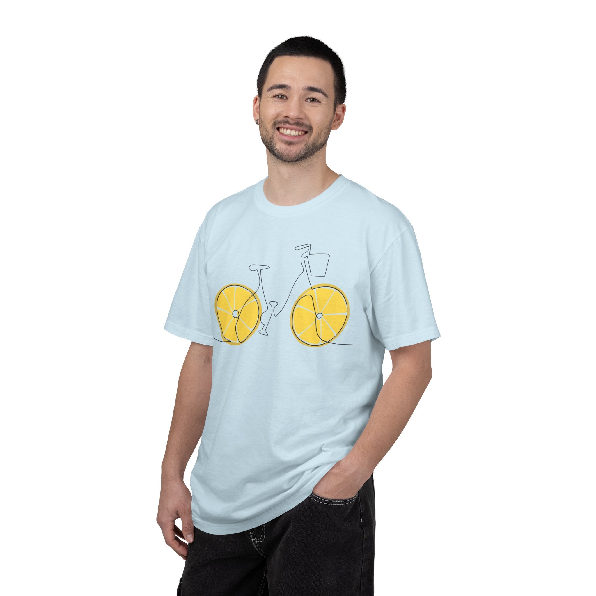 Lemon Wheel Bicycle T-shirt | Citrus Bike Graphic Tee