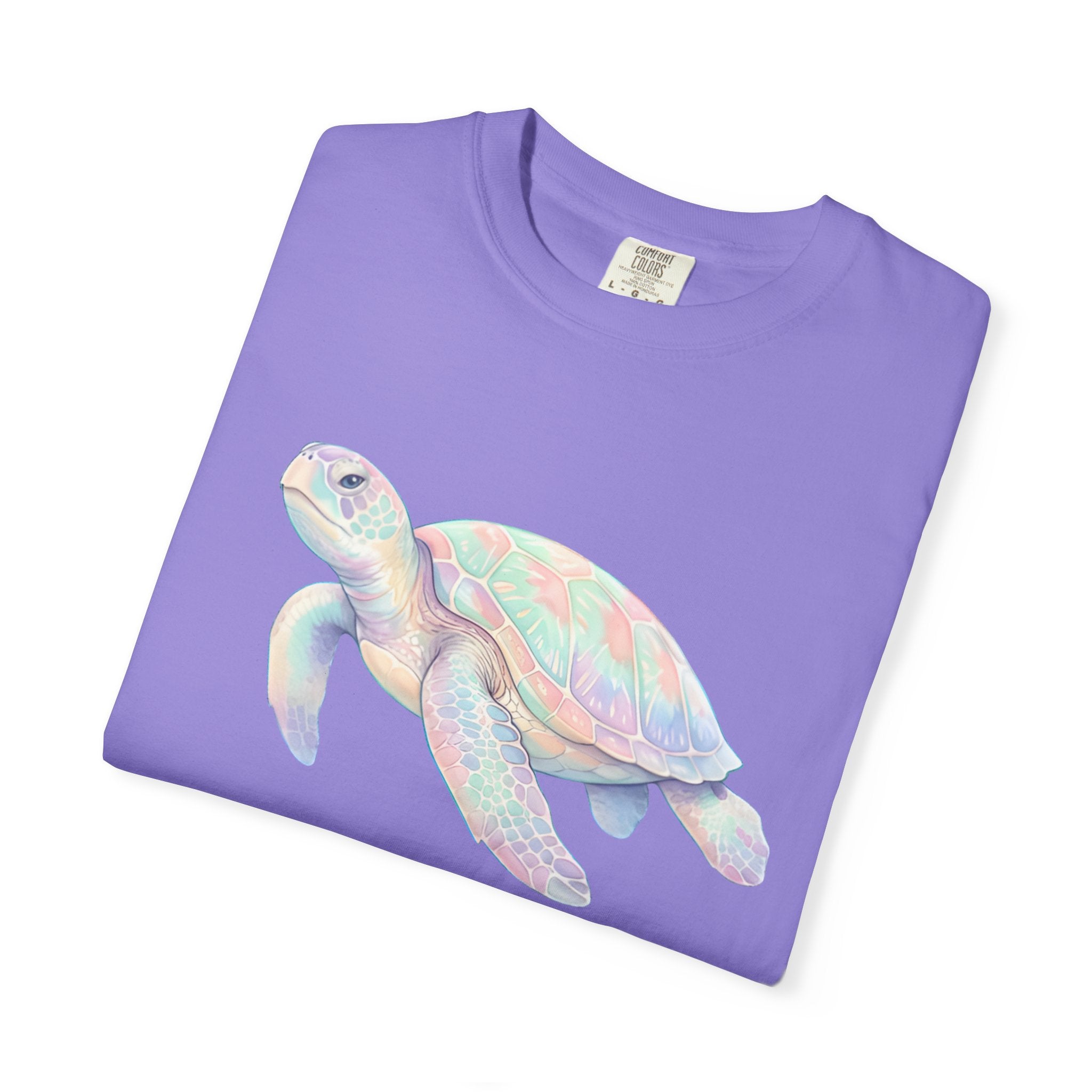Pastel Sea Turtle T-shirt | Watercolor Marine Life Tee