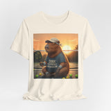 Dink Responsibly Pickleball Capybara Tee | Funny Animal Sports Art