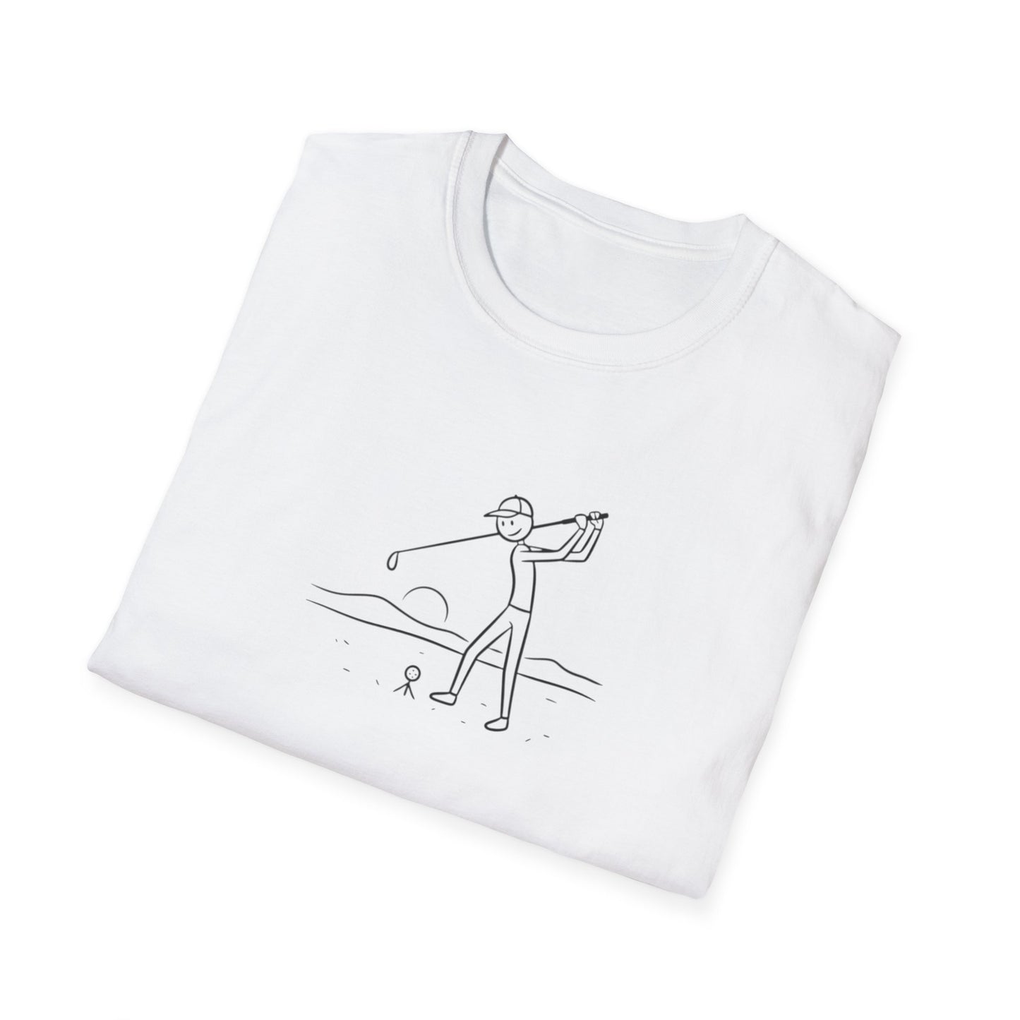 Timmy "The Wind-Stopper" McPar Stickman Golf Tee | T-Shirt