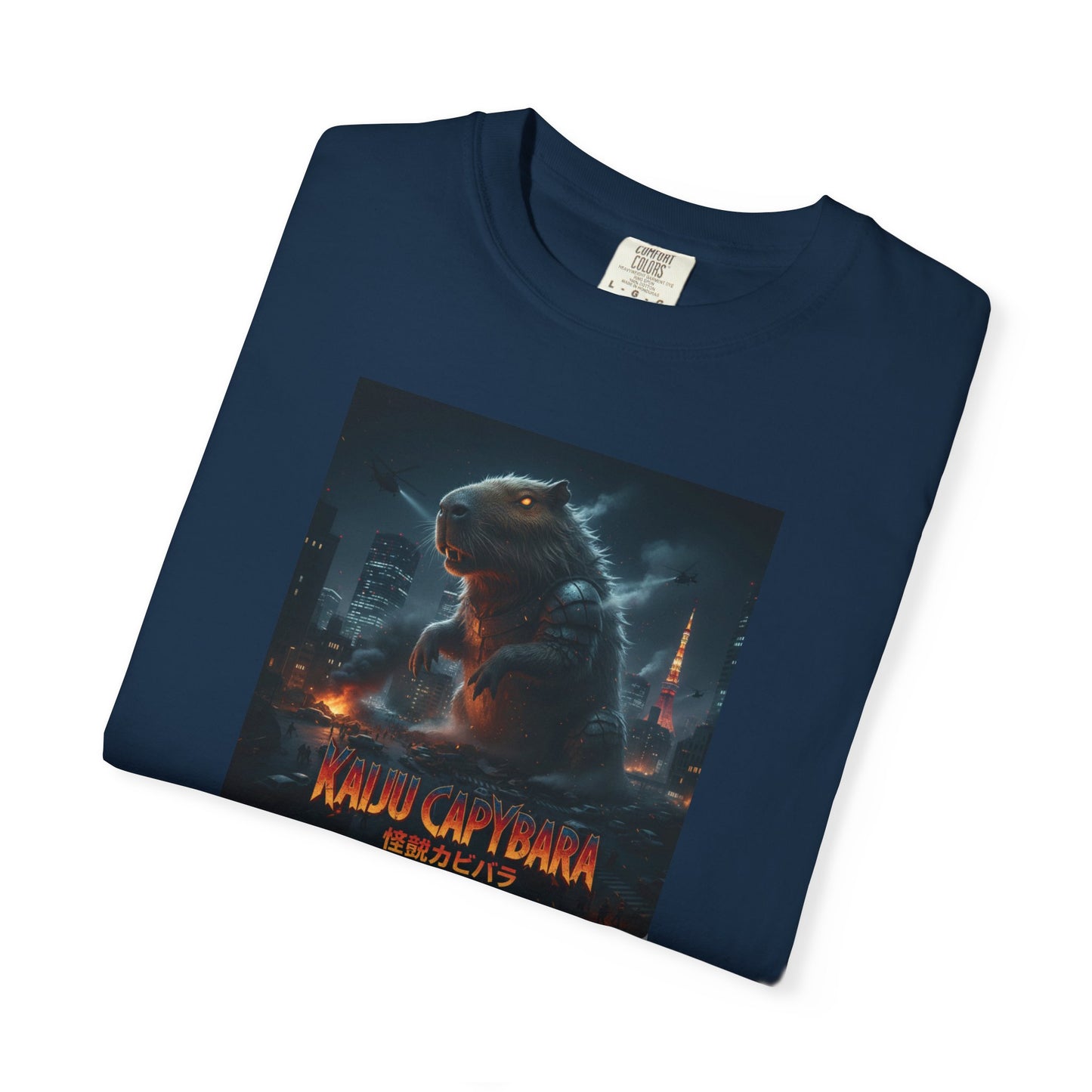 Kaiju Capybara T-shirt | Giant Monster Rodent Graphic Tee