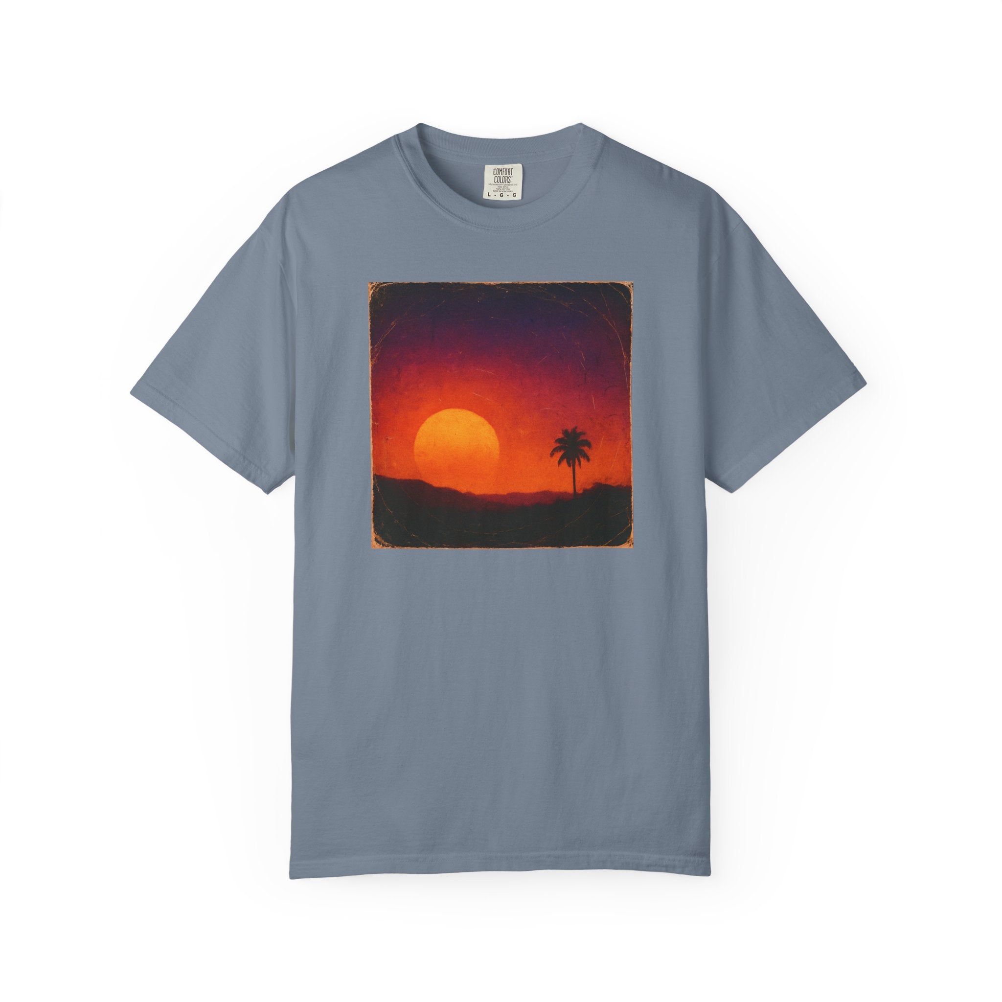 Sunset Palm Silhouette T-shirt | Tropical Sunset Tee
