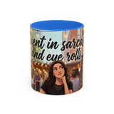 Sarcastic Girl Illustration Mug | 11oz or 15oz Colorful Ceramic