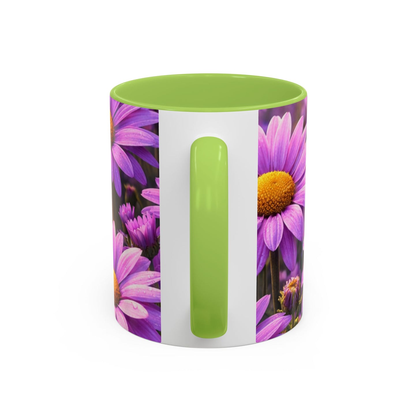 Purple Daisy Floral Mug | Accent Coffee Mug 11oz 15oz