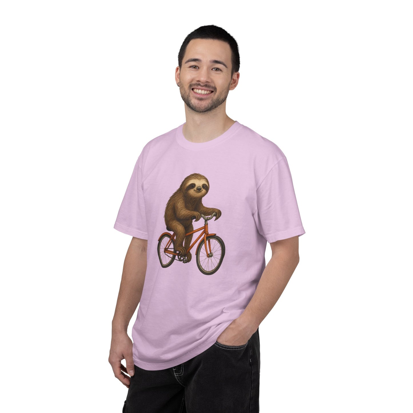 Sloth Bicycle Shirt – Funny Riding Bike Illustration Tees for Cycling Lover