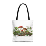 Vintage Mushroom Wildflower Specimen Study Tote Bag