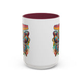 Groovy Mama Butterfly Mug | Retro Psychedelic Floral Design