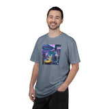 Cyberpunk Cat T-shirt | Neon Magic Potion Street Scene