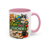 Purr-fect Teacher Mug | Cat Classroom Design, 11oz or 15oz