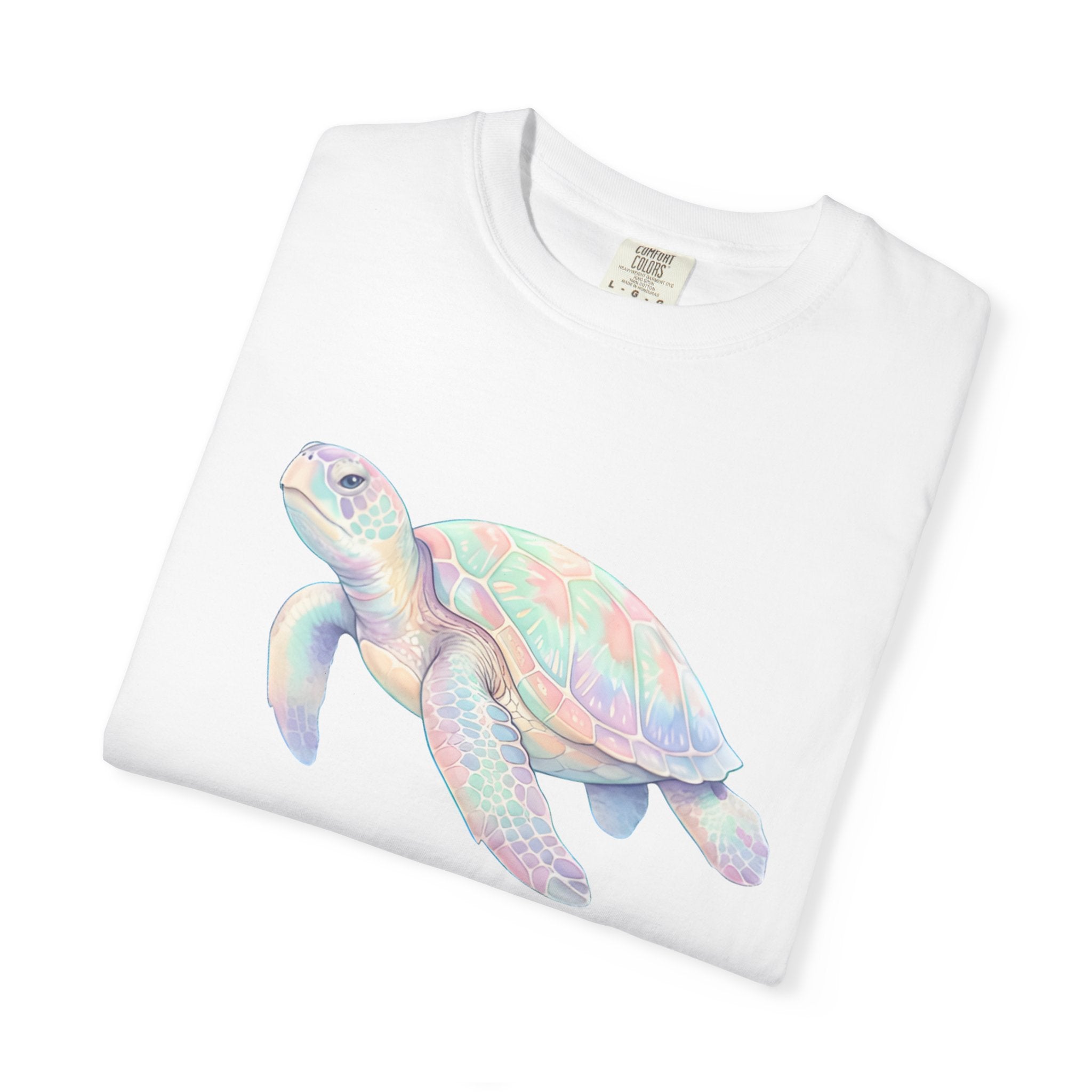 Pastel Sea Turtle T-shirt | Watercolor Marine Life Tee