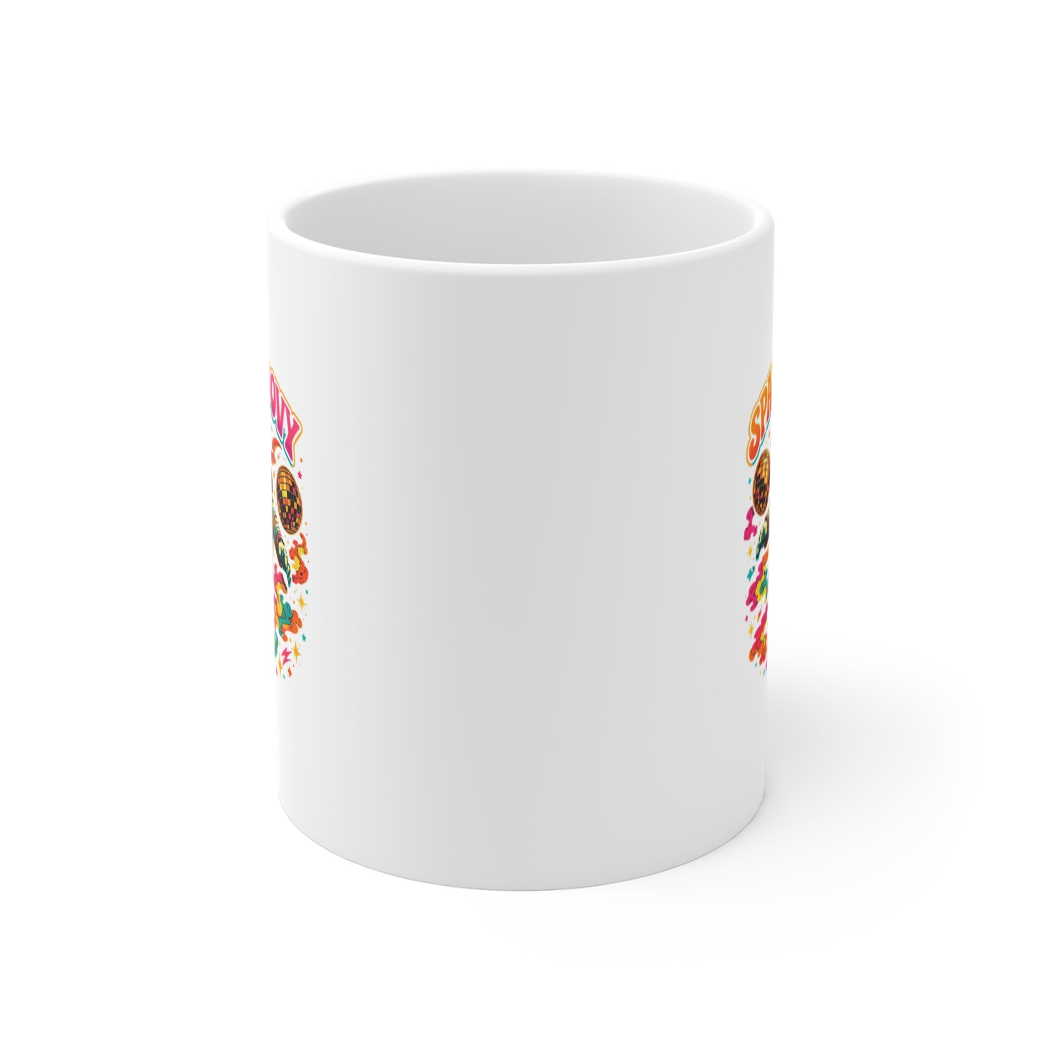 Space Groovy Astronaut Mug | Retro Psychedelic Space Art
