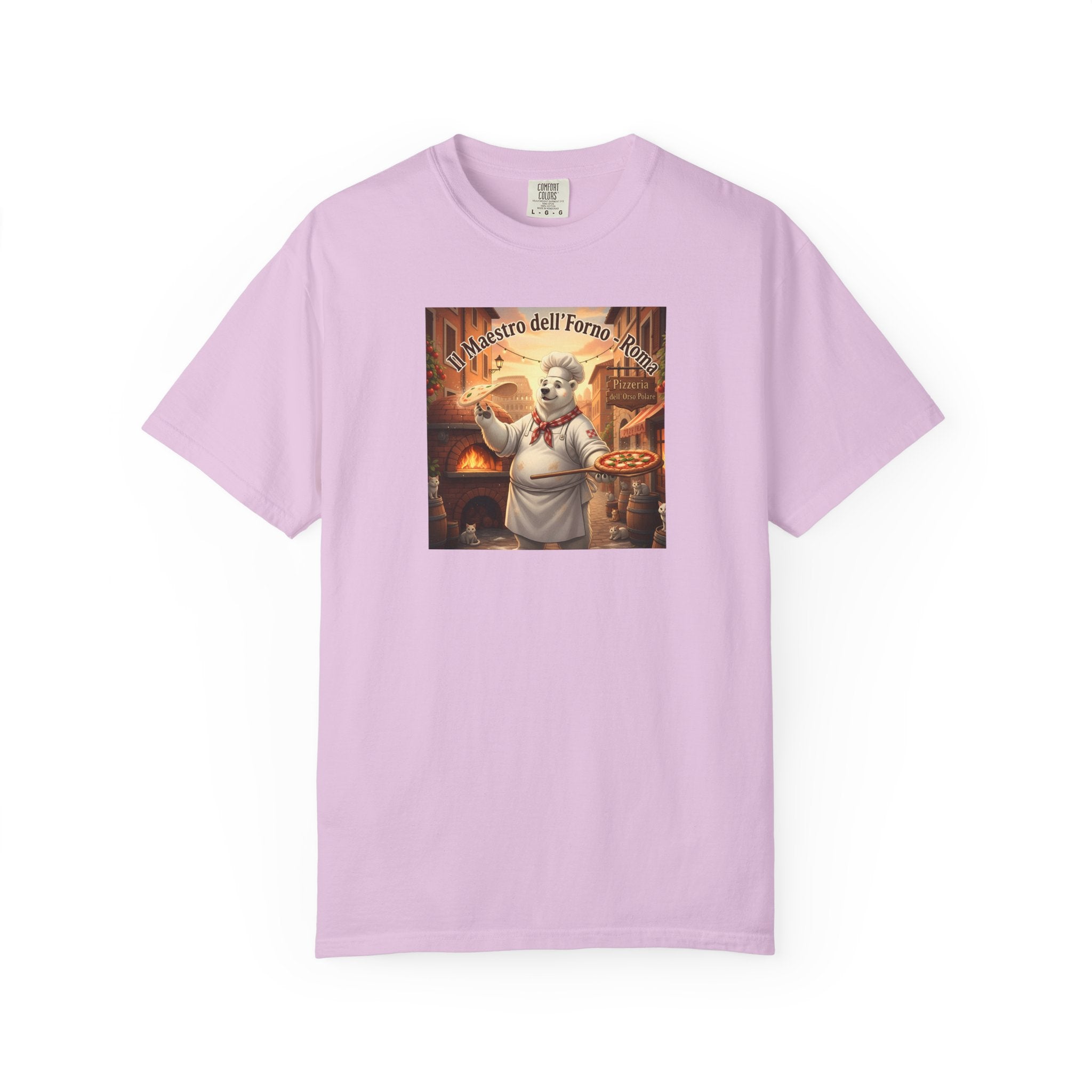 Polar Bear Italian Bakery Chef Pizza Maestro T-shirt | Vintage Pizzeria Illustration
