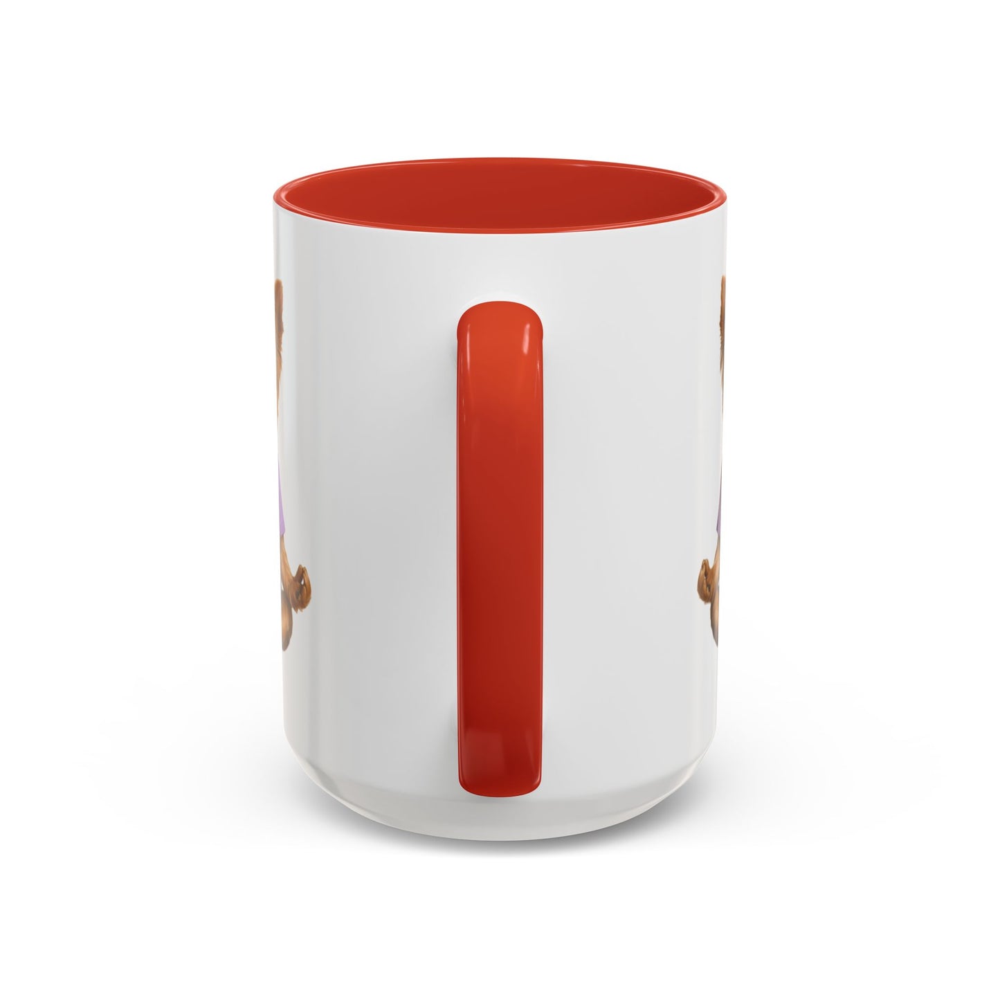 Meditating Yorkshire Terrier Mug | Accent Coffee Mug 11oz 15oz