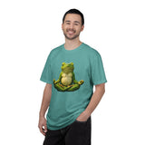 Meditating Frog T-shirt | Zen Yoga Frog Illustration, Relaxation Tee