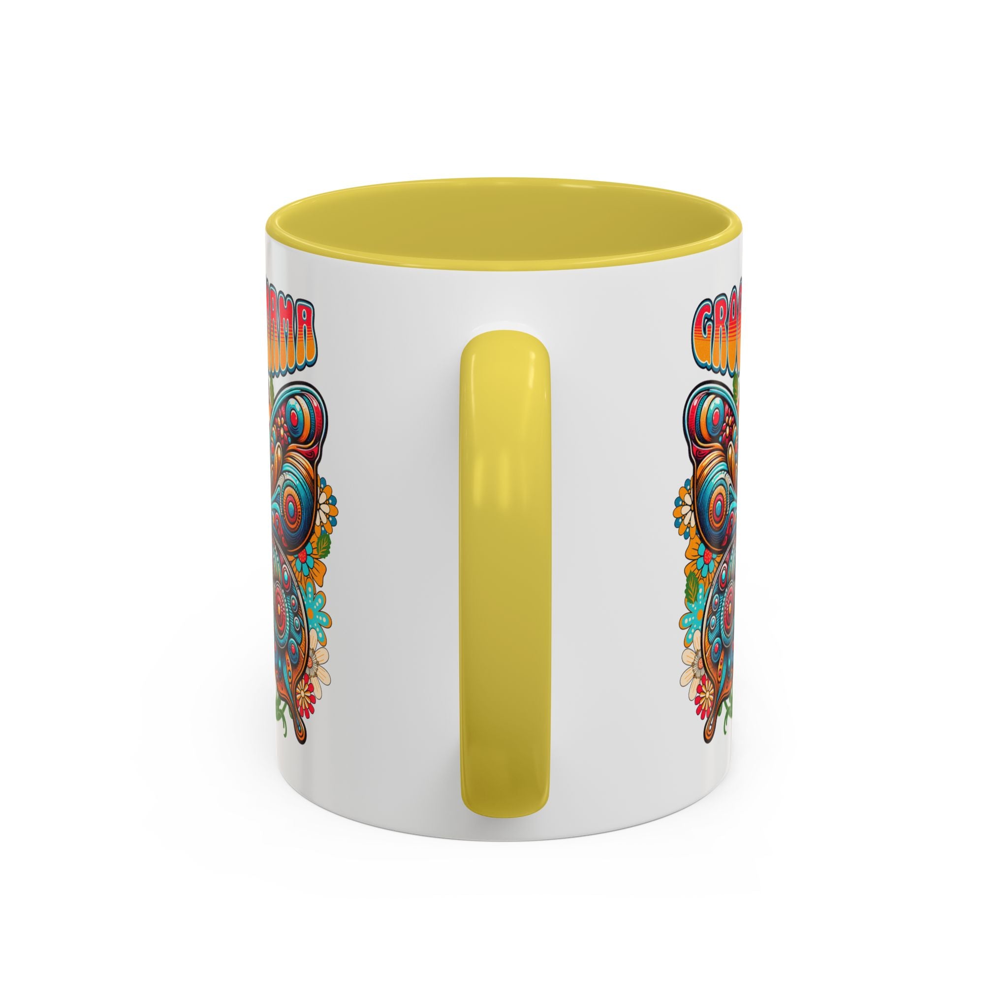 Groovy Mama Butterfly Mug | Retro Psychedelic Floral Design