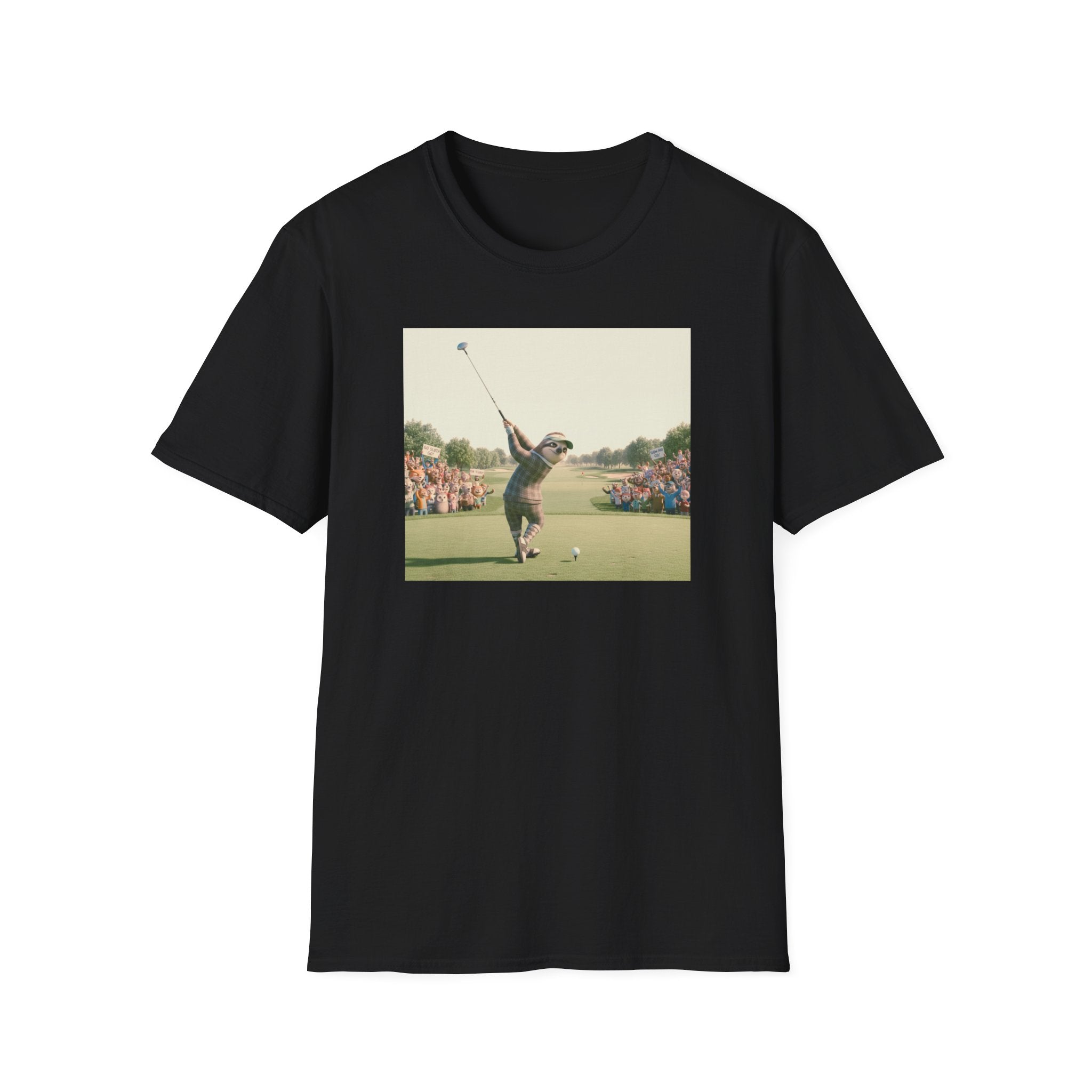 Sloth Golfer 3D Animation T-Shirt | Cinematic CGI Sporting Character