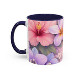 Tropical Orchid Floral Mug | Accent Coffee Mug 11oz 15oz