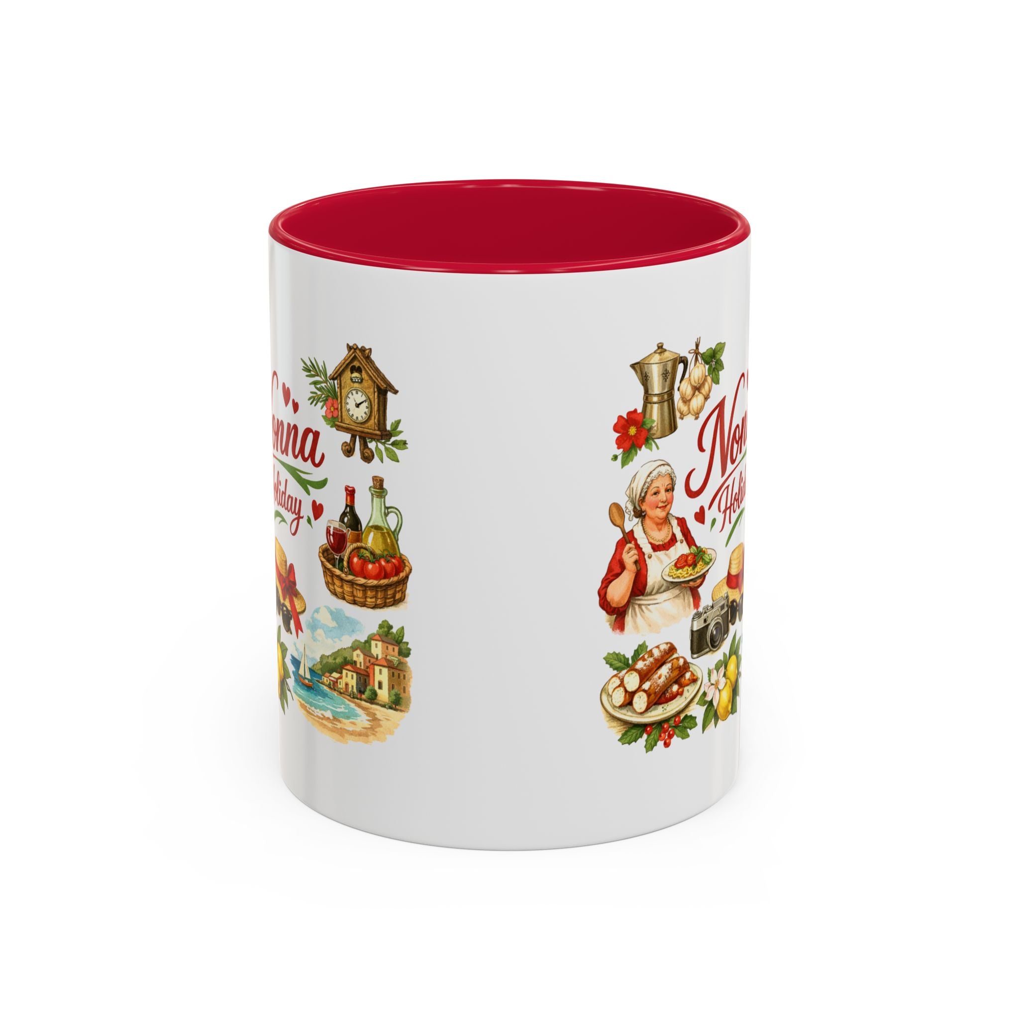 Nonna Holiday mug | Italian grandma kitchen design, vintage food icons