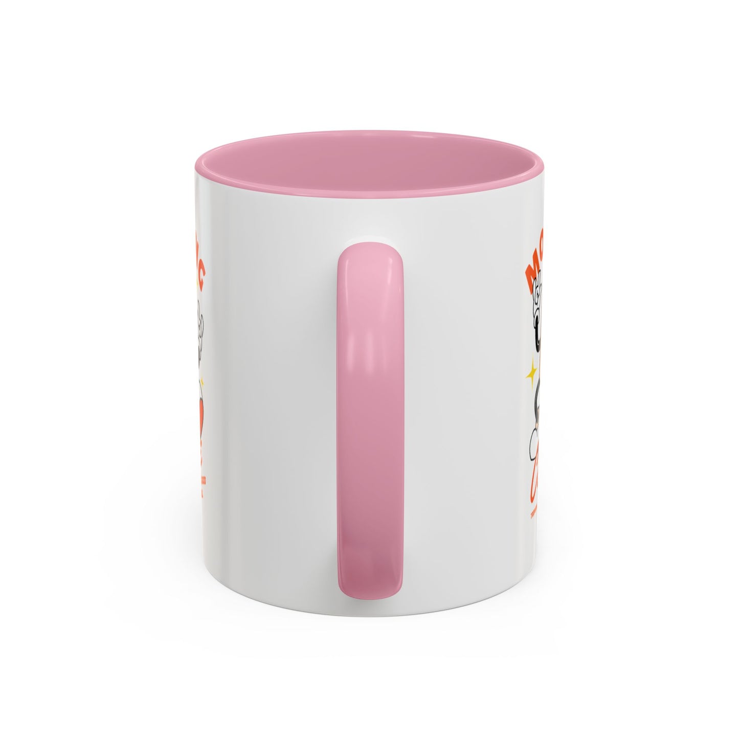 Morning Coffee Mug | Retro Cartoon Coffee Cup, Colorful Ceramic