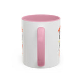 Morning Coffee Mug | Retro Cartoon Coffee Cup, Colorful Ceramic